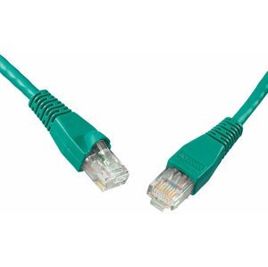 Solarix Patch kabel CAT5E UTP PVC 1m zelený snag-proof - 28351109