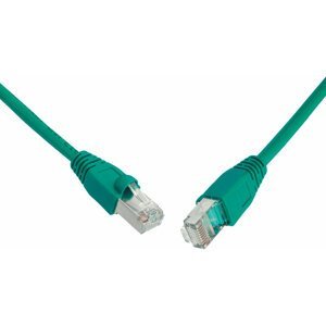 Solarix Patch kabel CAT5E SFTP PVC 2m zelený snag-proof - 28450209