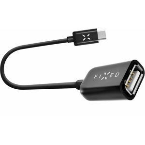 FIXED USB Type-C OTG adaptér, USB 2.0, černý - FIXA-CTOA-BK