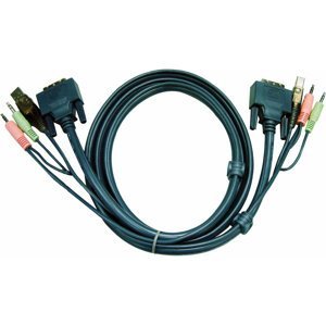 ATEN KVM DVI, audio sdružený kabel k CE, CS-261/1642-4 USB, 3m - KRP-2L-7D03U