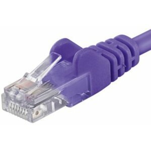 PremiumCord Patch kabel UTP RJ45-RJ45 CAT6, 0.25m, fialová - sp6utp002V