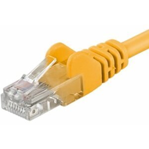 PremiumCord Patch kabel UTP RJ45-RJ45 level 5e, 3m, žlutá - sputp03Y