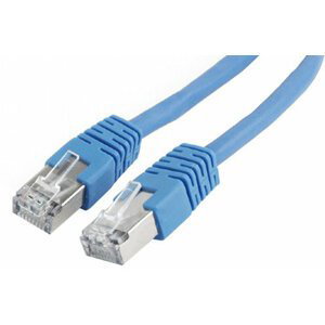 Gembird Cablexpert Patch kabel FTP CAT6, stíněný - 1m - modrá - PP6-1M/B