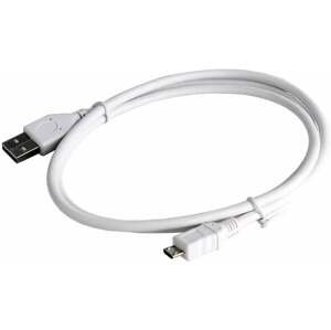 Gembird CABLEXPERT kabel USB A Male/Micro B Male 2.0, 1,8m, High Quality, bílá - CCP-mUSB2-AMBM-6-W