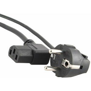 Gembird CABLEXPERT kabel napájecí, pravoúhlý konektor, 1,8m - PC-186A-VDE