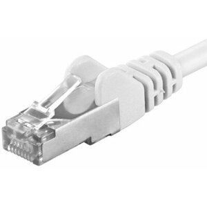 Premiumcord Patch kabel CAT6a S-FTP, RJ45-RJ45, AWG 26/7 0,25m bílá - sp6asftp002W