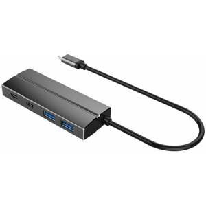PremiumCord 10G SuperSpeed USB Hub Type C to 2 X USB 3.1 A + 2 X USB 3.1 C Aluminum - ku31hub07