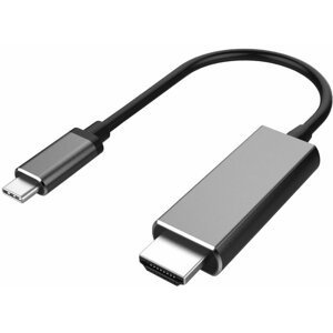 PremiumCord USB3.1 typ-C na HDMI kabel 1,8m rozlišení obrazu 4K*2K@60Hz Aluminium - ku31hdmi08