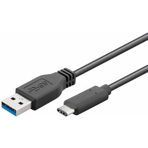 PremiumCord Kabel USB 3.1 konektor C/male - USB 3.0 A/male, černý, 15cm - ku31ca015bk