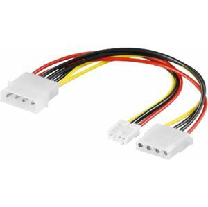 PremiumCord kabel napájecí HDD 5,25"-5,25"+3,5" - kn-2