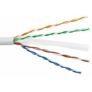 PremiumCord TP kabel 4x2,lanko UTP Cat6 AWG24/7,čistá měď 100m - sutpl6c1