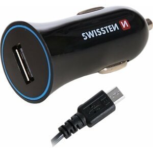 SWISSTEN autonabíječka with USB 1A Power + kabel micro USB - 20110800