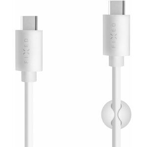FIXED datový a nabíjecí USB-C kabel s konektorem USB-C, USB 2.0, 15W, bílá - FIXD-CC-WH