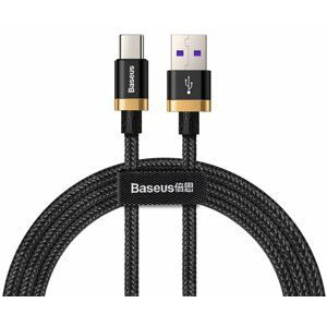 Baseus kabel pro rychlonabíjení a přenos dat HW USB Type-C 40W 1m, zlato/černá - CATZH-AV1