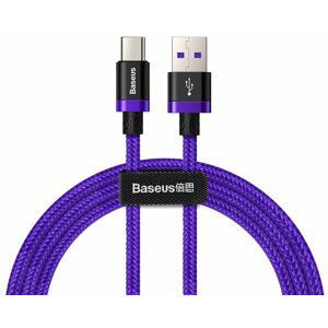 Baseus kabel pro rychlonabíjení a přenos dat HW USB Type-C 40W 1m, fialová - CATZH-A05