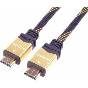 PremiumCord HDMI 2.0 High Speed + Ethernet kabel HQ, zlacené konektory, 3m - kphdm2q3