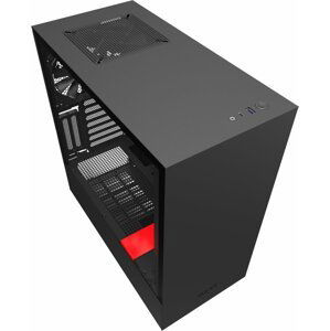 NZXT H510i, okno, černočervená - CA-H510I-BR