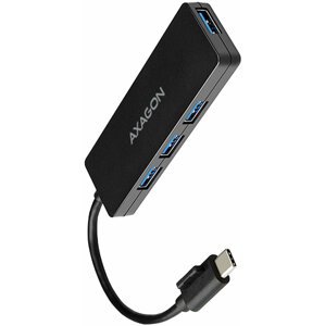 AXAGON HUE-G1C, 4x USB 3.2 Gen 1 SLIM hub, kabel Type-C 14cm napevno - HUE-G1C