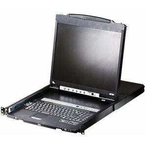 ATEN CL5816N - 16-portový KVM switch USB, 19" LCD, UK klávesnice - CL5816N-ATA-2XK06UG