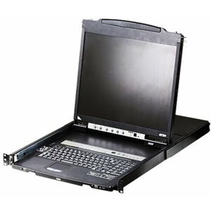 ATEN CL5808N - 8-portový KVM switch USB, 19" LCD, US klávesnice - CL5808N-ATA-2XK06A1G