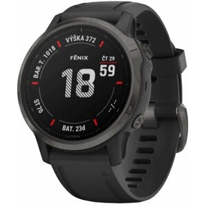 Garmin fenix6S Sapphire, Gray/Black Band (MAP/Music) - 010-02159-25