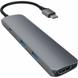 Satechi Slim TYPE-C MultiPort Adapter, šedá - ST-CMAM