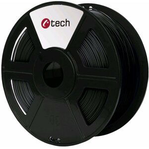 C-TECH tisková struna (filament), PLA, 1,75mm, 1kg, černá - 3DF-PLA1.75-BK
