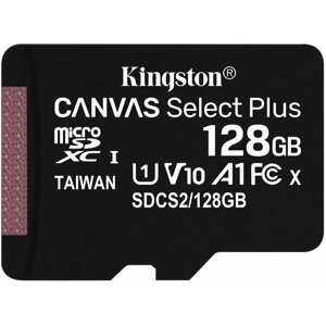 Kingston Micro SDXC Canvas Select Plus 100R 128GB 100MB/s UHS-I - SDCS2/128GBSP