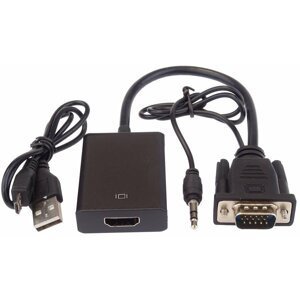 PremiumCord VGA+audio elektronický konvertor na rozhraní HDMI FULL HD 1080p - khcon-49