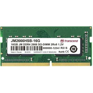 Transcend 16GB DDR4 2666 CL19 SO-DIMM - JM2666HSB-16G