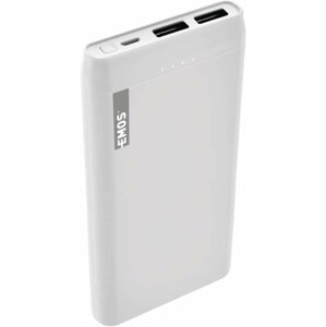 Emos Alpha 10S powerbanka, 10000 mAh, bílá - B0526W