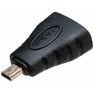 Akasa redukce micro HDMI - HDMI, M/F, 4K@60Hz, 15cm - AK-CBHD22-BK