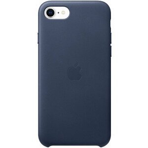 Apple kožený kryt na iPhone SE (2020), půlnočně modrá - MXYN2ZM/A