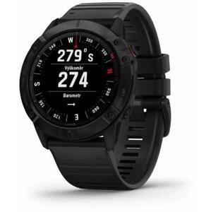 Garmin fenix6x Glass, Black/Black Band - 010-02157-01