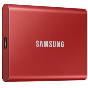 Samsung T7 - 500GB, červená - MU-PC500R/WW