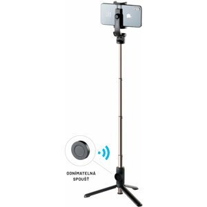 FIXED selfie tyč Snap Lite s tripodem, bezdrátová spoušť, černá - FIXSS-SNL-BK