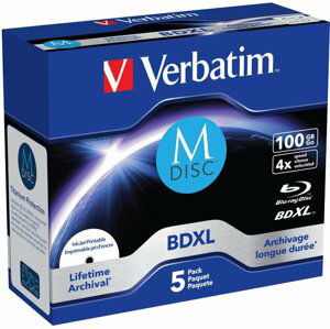 Verbatim BD-R, 4x, 100GB, jewel 5 ks - 43834