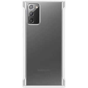 Samsung ochranný kryt Clear Cover pro Samsung Galaxy Note20, bílá - EF-GN980CWEGEU