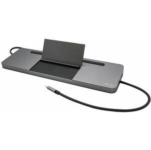 i-tec USB-C Metal Low Profile Triple Display Docking Station + Power Delivery 85 W - C31FLATDOCKPDPRO