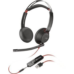 Poly BLACKWIRE C5220, USB-A, náhlavní souprava na obě uši - 80R97AA