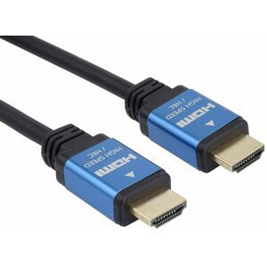 PremiumCord kabel HDMI 2.0b, M/M, 4Kx2K@60Hz, High Speed + Ethernet, zlacené konektory, 0.5m, černá - kphdm2a05