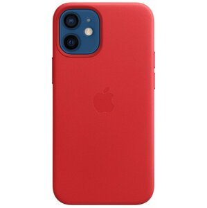 Apple kožený kryt s MagSafe pro iPhone 12 mini, (PRODUCT)RED - červená - MHK73ZM/A