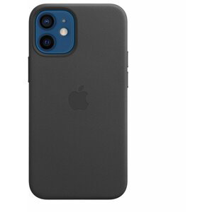 Apple kožený kryt s MagSafe pro iPhone 12 mini, černá - MHKA3ZM/A