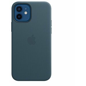 Apple kožený kryt s MagSafe pro iPhone 12/12 Pro, modrá - MHKE3ZM/A