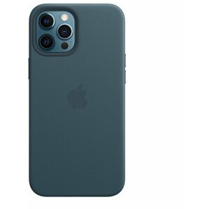 Apple kožený kryt s MagSafe pro iPhone 12 Pro Max, modrá - MHKK3ZM/A