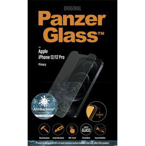 PanzerGlass ochranné sklo Standard Privacy pro iPhone 12/12 Pro, antibakteriální, 0.4mm, čirá - P2708