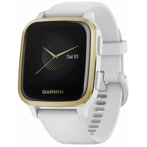 Garmin Venu SQ, LightGold/White Band - 010-02427-11