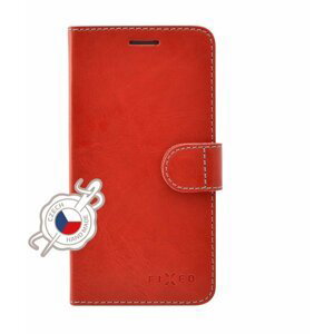 FIXED flipové pouzdro Fit pro Apple iPhone 12 mini, červená - FIXFIT-557-RD