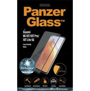 PanzerGlass ochranné sklo Edge-to-Edge pro Xiaomi Mi 10T Pro/10T Lite/10T, antibakteriální, černá - 8033