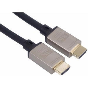 PremiumCord kabel HDMI 2.1, M/M, 8K@60Hz, Ultra High Speed, pozlacené konektory, 0.5m, černá - kphdm21k05